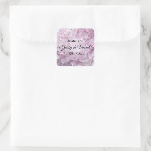 Soft Pink Hydrangea Wedding Thank You Favour Tags