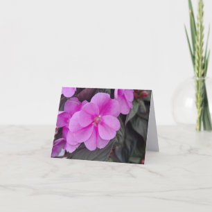 Soft Pink Impatient Folded Note Card