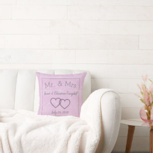 Soft Pink Keepsake Throw Pillow