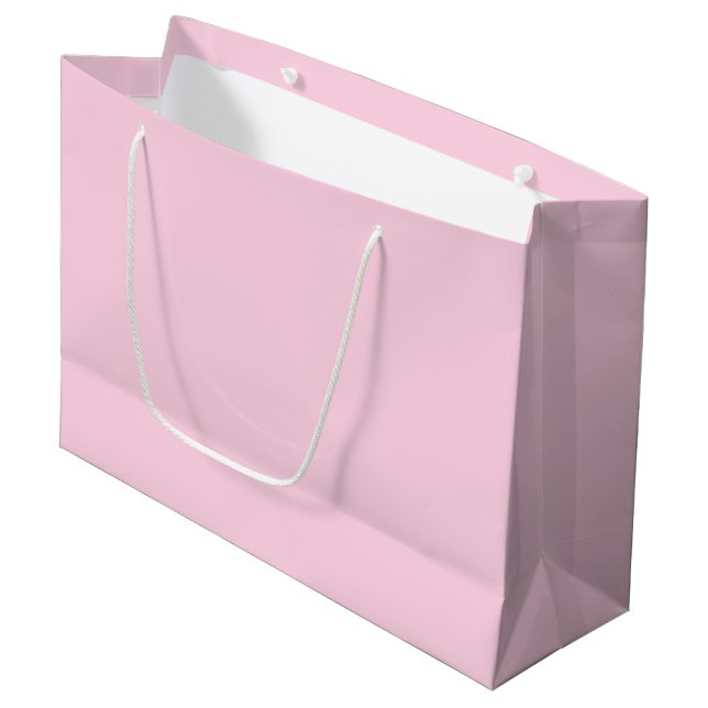 Soft Pink Large Gift Bag (Front Angled)