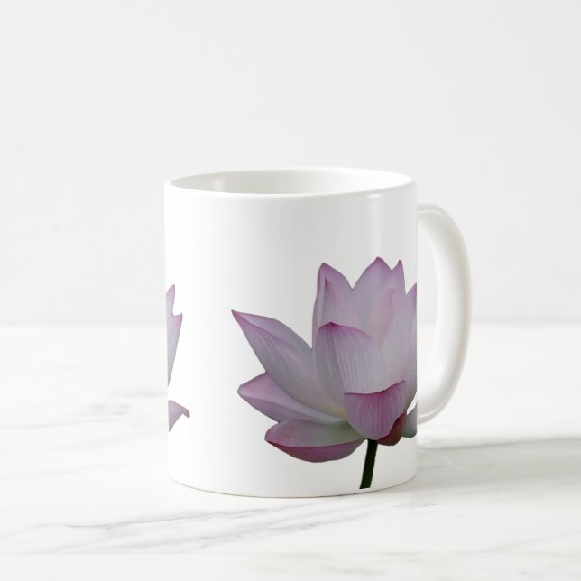 Soft Pink Lotus Flower Wedding  Coffee Mug (Front Right)