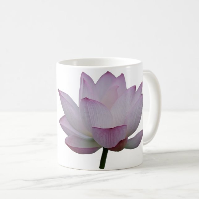 Soft Pink Lotus Flower Wedding  Coffee Mug (Front Right)
