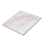 Soft Pink Marble Texture Tile<br><div class="desc">This stunning image of a soft pink and white marble texture is an exquisite design choice that is perfect for elevating your remodeling project to new heights of sophistication and style.</div>