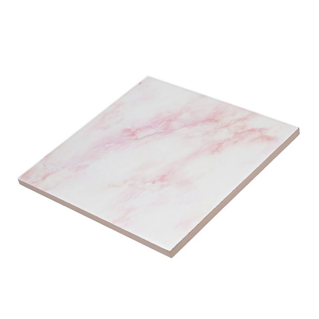 Soft Pink Marble Texture Tile (Side)