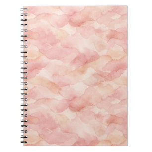 Soft Pink Modern Abstract Design Pattern Notebook