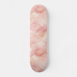 Soft Pink Modern Abstract Design Pattern Skateboard