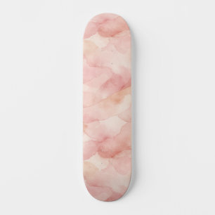 Soft Pink Modern Abstract Design Pattern Skateboard