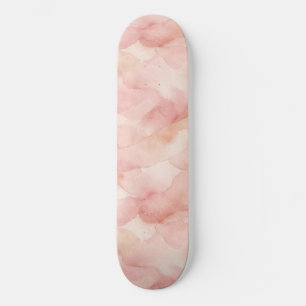 Soft Pink Modern Abstract Design Pattern Skateboard