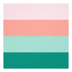 Soft Pink Peach Amber Yucca and Arbor Green Horiz Photo Print