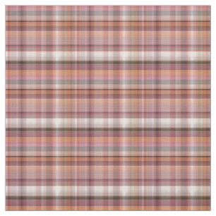 Soft Pink Plaid Fabric