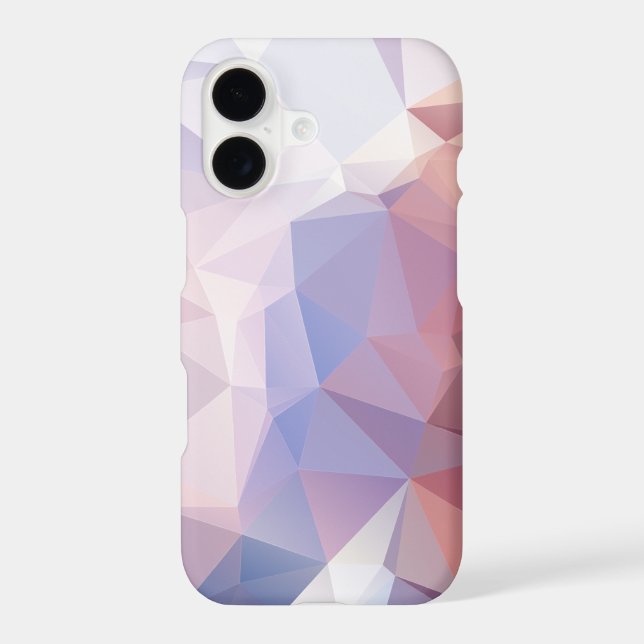 Soft Pink Purple Abstract Pyramid Pattern Design (Back)