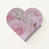 Soft Pink Roses and Baby's Breath Notebook (Back)