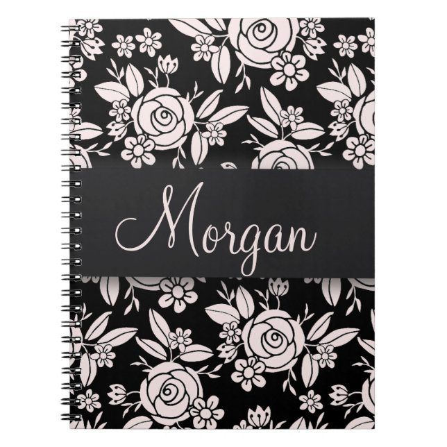 Soft Pink Roses Notebook (Front)