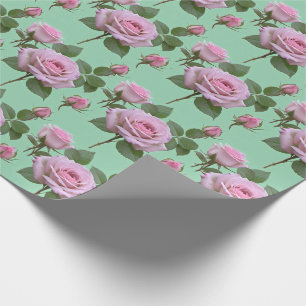 Soft Pink Roses With Subtle Lavender Highlights  Wrapping Paper