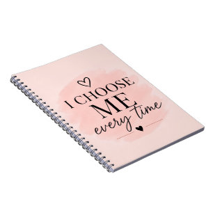 Soft Pink Self Love Aesthetic Journal Notebook