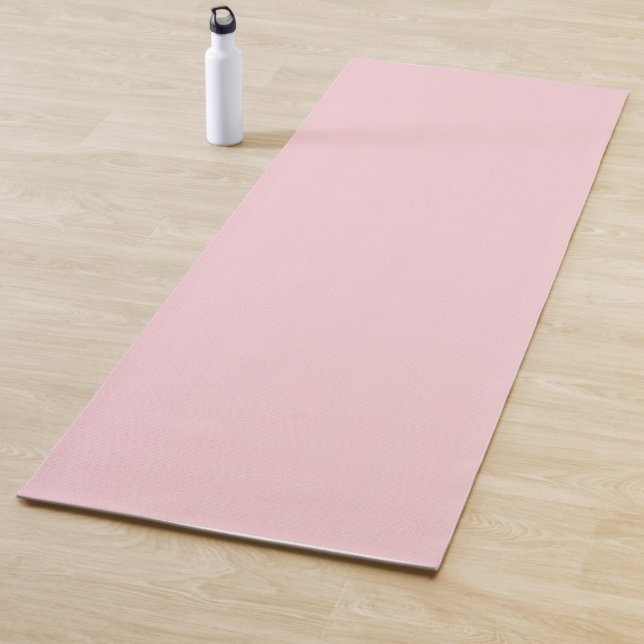 Soft Pink Serenity Yoga Mat for Daily Practice (In Situ)
