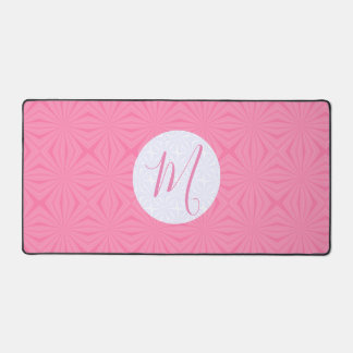 Soft Pink Squiggly Squares Personalized Initial