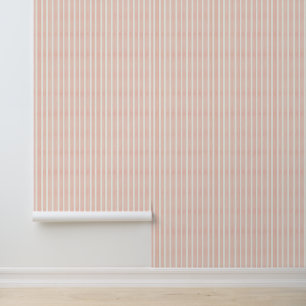 Soft Pink Stripes Wallpaper