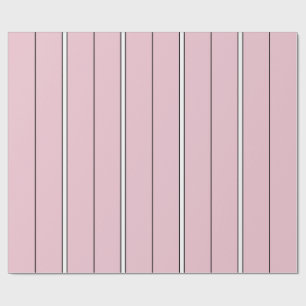 Soft Pink Vertical Stripe Pattern Minimal Wrapping Paper