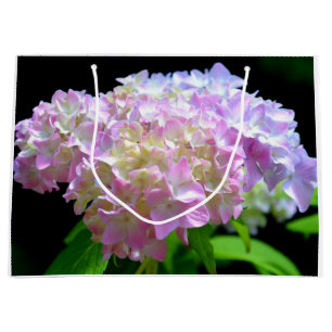 Soft pink yellow purple hydrangeas flowers large gift bag