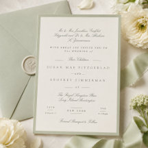 Soft Pistachio Formal Wedding