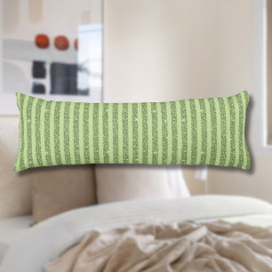 Soft Pistachio Glitter Style Minimal Pattern Body Pillow