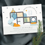 Soft Play Centre Indoor Jungle Gym Kids Birthday Invitation<br><div class="desc">Soft Play Centre Indoor Jungle Gym Kids Birthday Collection- it's an elegant illustration of soft play indoor centre, soft blue grey orange in colour. Perfect for your jungle gym birthdays & parties. It’s very easy to customize, with your personal details. If you need any other matching product or customization, kindly...</div>
