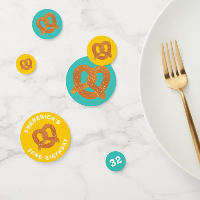 Soft Pretzel Birthday Party Confetti (Group)