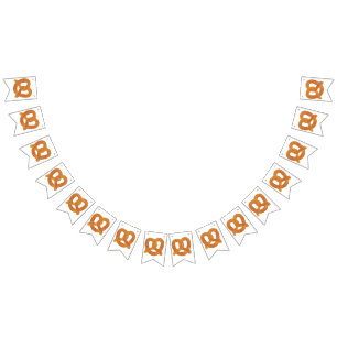 Soft Pretzel Bunting Flags