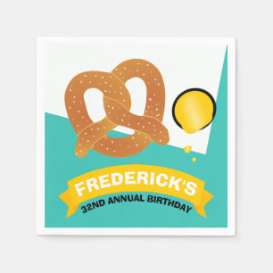 Soft Pretzel Party Napkin