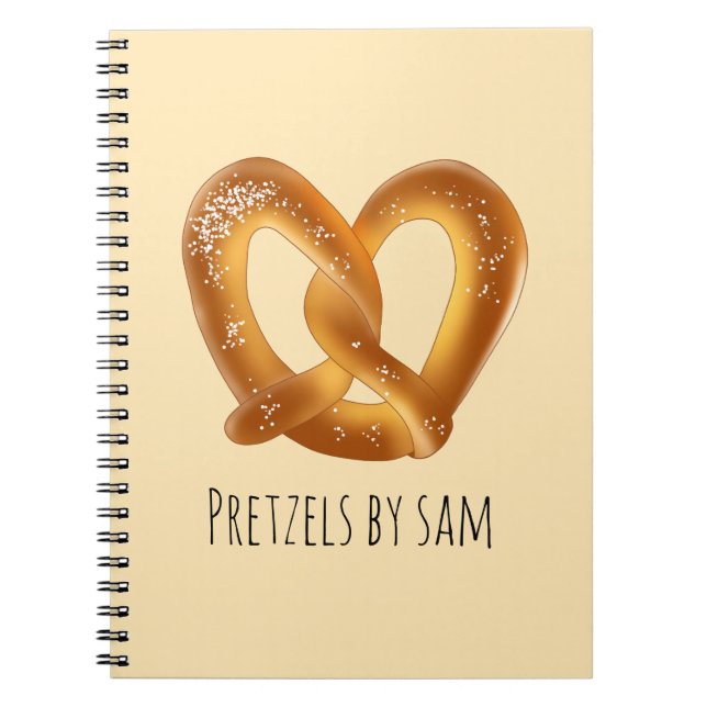 Soft Pretzel With Salt Notebook (Front)
