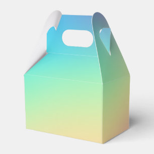 Soft Prismatic Pastel Gradient Favor Box