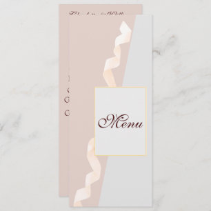 Soft purple and grey effects with ribbon menu