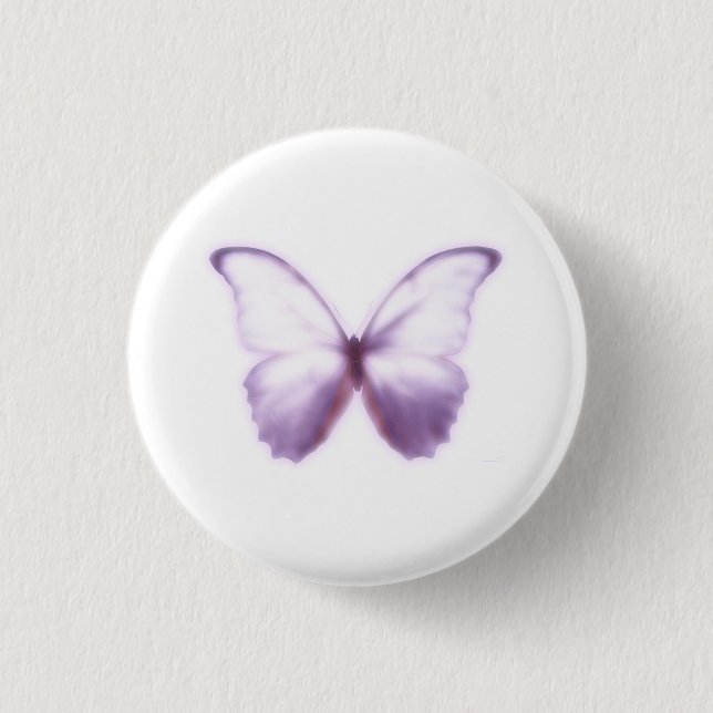Soft Purple Butterfly Button (Front)