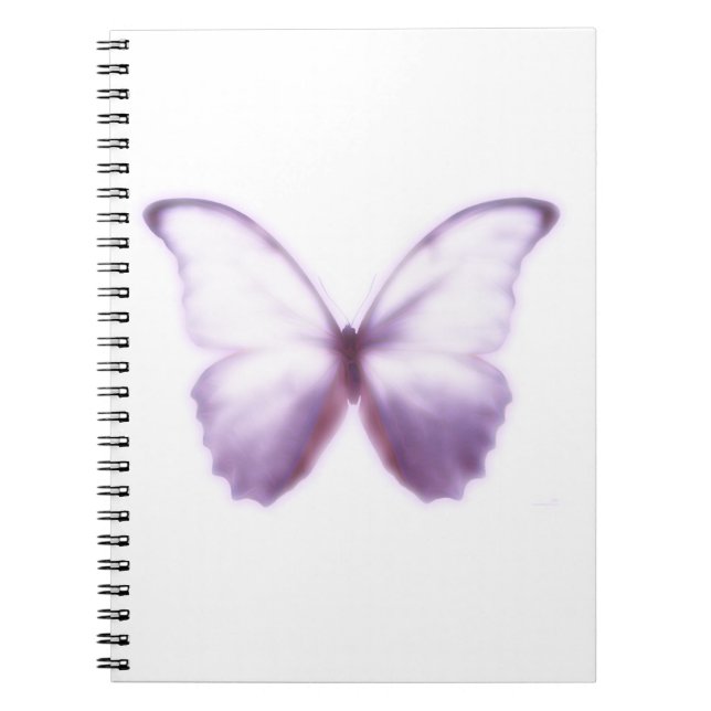 Soft Purple Butterfly Notebook (Front)