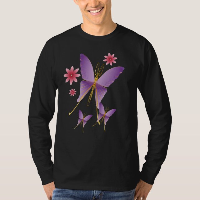 Soft Purple Butterfly Shirt (Front)