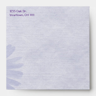 Soft Purple Daisy Envelope