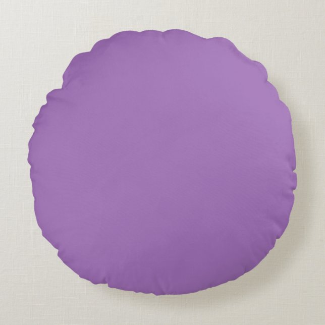 Soft Purple Round Pillow (Front)