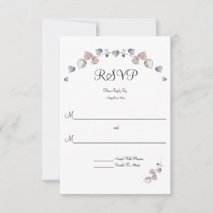 Soft Purple, Scottish Heather, Wedding RSVP Card