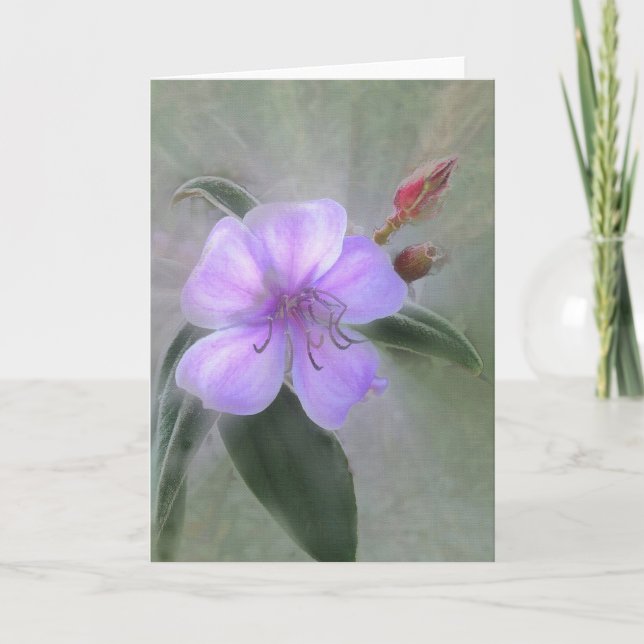 Soft Purple Thank You Card (Front)