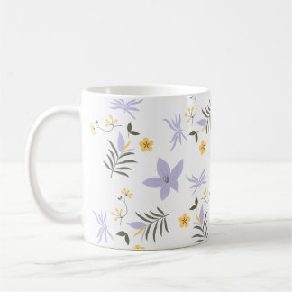 Soft Purple & Yellow Floral Mug