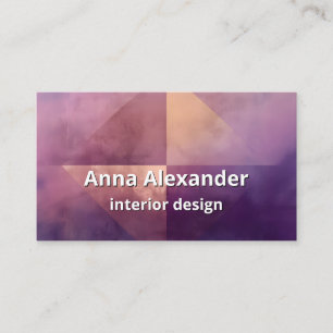 Soft Quadrant Minimal Design Business Card
