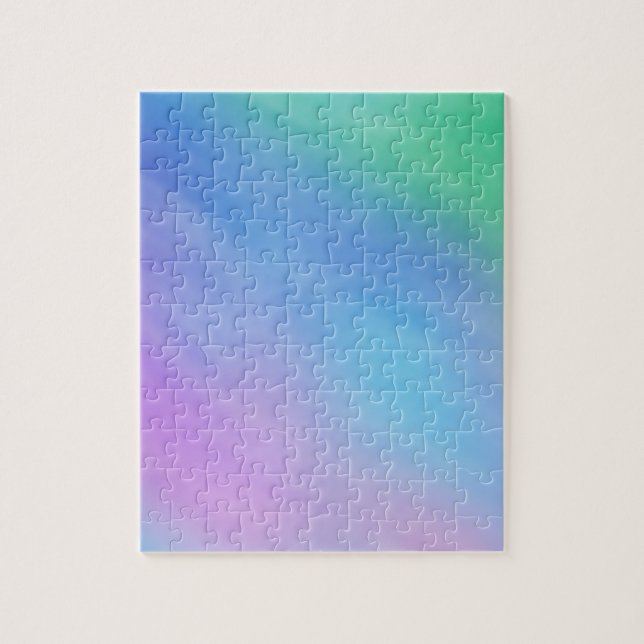 Soft Rainbow Coloured Sky Jigsaw Puzzle (Vertical)