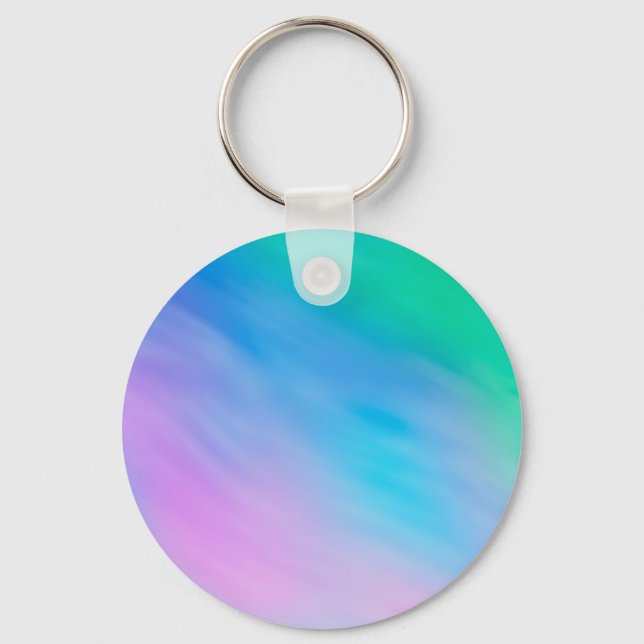 Soft Rainbow Coloured Sky Keychain (Front)