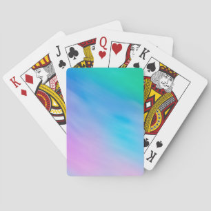 Soft Rainbow Coloured Sky Playing Cards