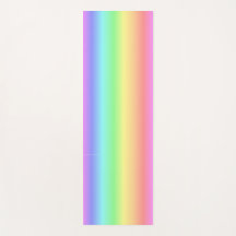 soft rainbow of colours on a yoga mat