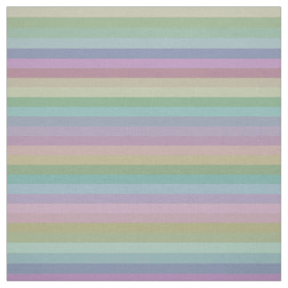 Soft Rainbow Stripes Pattern Fabric