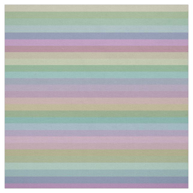 Soft Rainbow Stripes Pattern Fabric (Swatch)