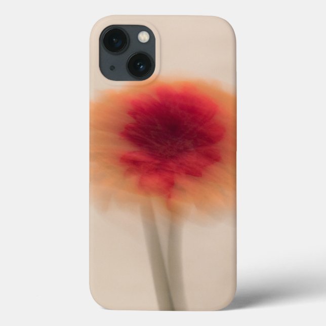 Soft Red Flower Aesthetic iPhone Case | Minimal  (Back)