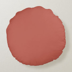 Soft Red Round Pillow